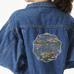 Water Lilies by Claude Monet Twill Iron On Patch - Custom Shape - 2XL - Set of 4
