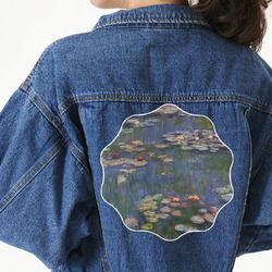 Water Lilies by Claude Monet Twill Iron On Patch - Custom Shape - 3XL - Set of 4