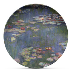 Water Lilies by Claude Monet Microwave Safe Plastic Plate - Composite Polymer