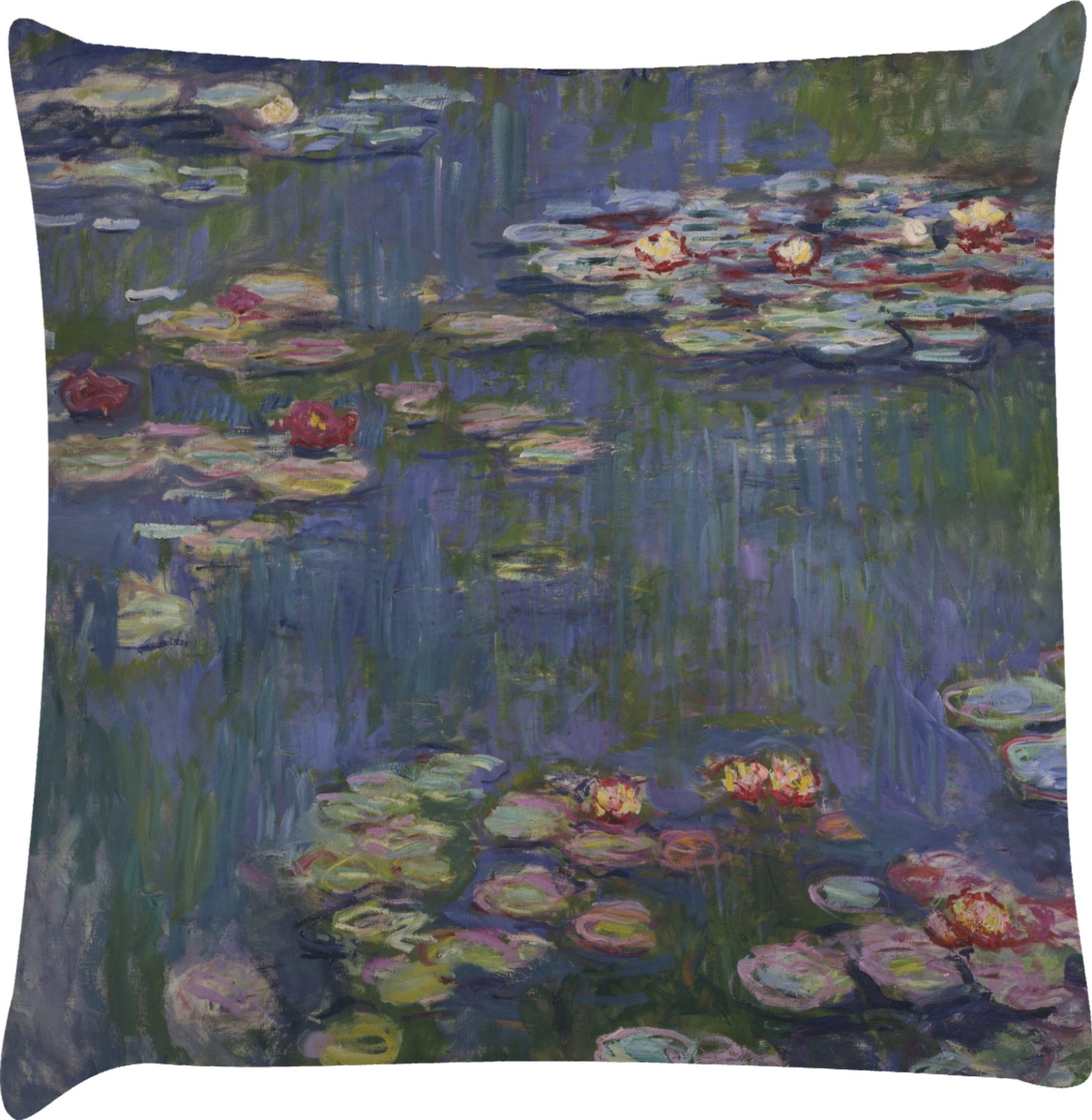 LOHDALOLF Claude Monet Pillow Covers Set Of 4 | 18x18 Inch Impressionist Art Cushion Covers For Sofa & Bed
