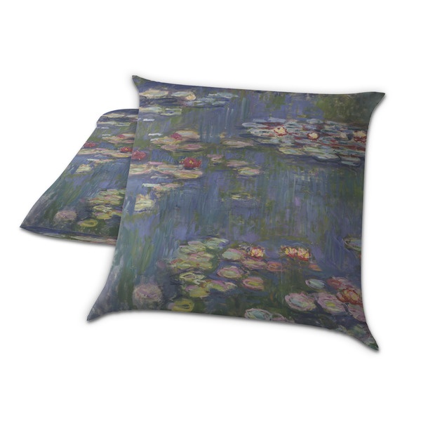 Water Lilies by Claude Monet Decorative Pillow Case - TWO