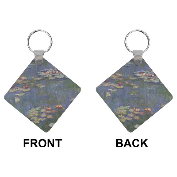 Water Lilies by Claude Monet Diamond Keychain (Front + Back)