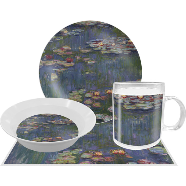 Custom Water Lilies by Claude Monet Dinner Set - Single 4 Pc Setting
