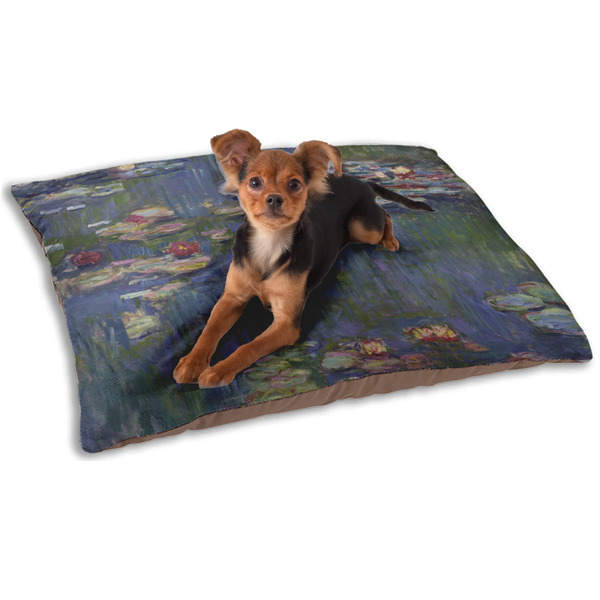 Custom Water Lilies by Claude Monet Dog Bed - Small