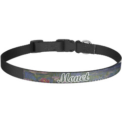 Water Lilies by Claude Monet Dog Collar - Large