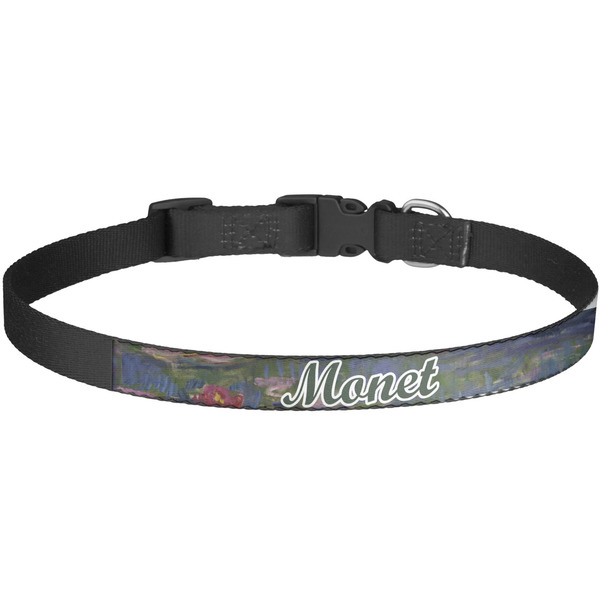 Custom Water Lilies by Claude Monet Dog Collar - Large