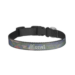 Water Lilies by Claude Monet Dog Collar - Small