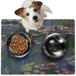 Water Lilies by Claude Monet Dog Food Mat - Medium
