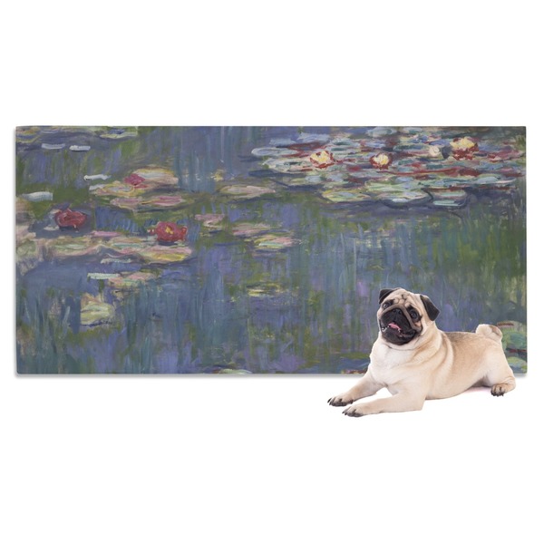 Custom Water Lilies by Claude Monet Dog Towel
