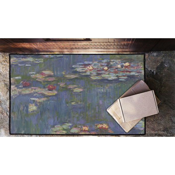 Water Lilies by Claude Monet Door Mat - LIFESTYLE (Lrg)