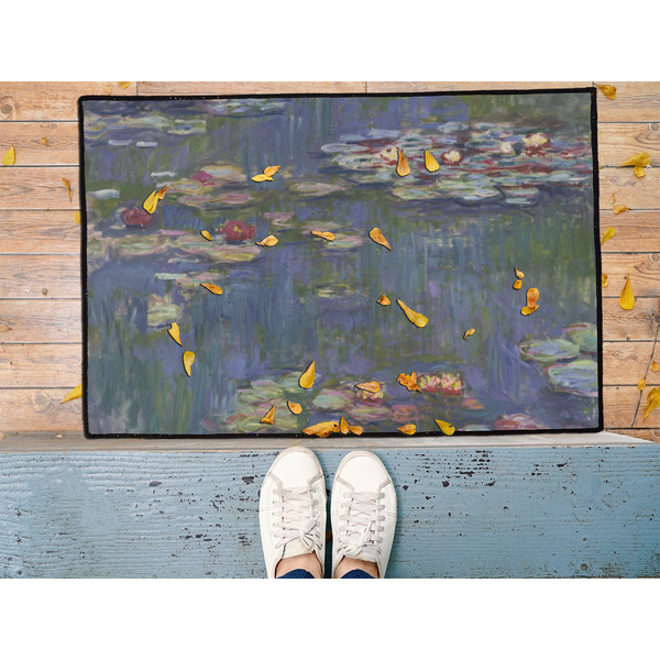 Water Lilies by Claude Monet Door Mat - LIFESTYLE (Med)