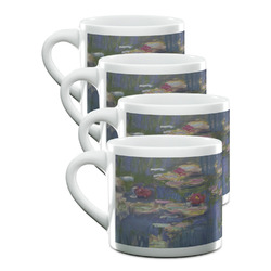 Water Lilies by Claude Monet Double Shot Espresso Cups - Set of 4