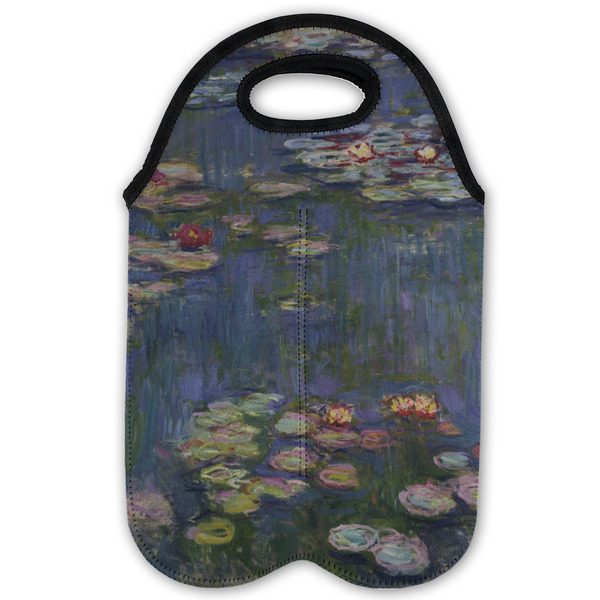 Water Lilies by Claude Monet Double Wine Tote - Flat (new)