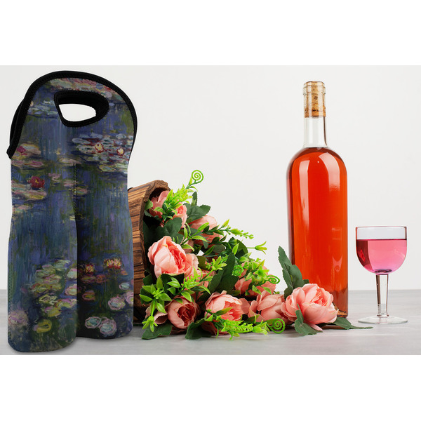Water Lilies by Claude Monet Double Wine Tote - LIFESTYLE (new)