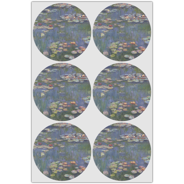 Water Lilies by Claude Monet Drink Topper - XLarge - Set of 6