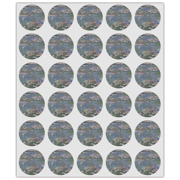 Water Lilies by Claude Monet Drink Topper - XSmall - Set of 30