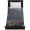 Water Lilies by Claude Monet Duvet Cover - Twin - On Bed - No Prop