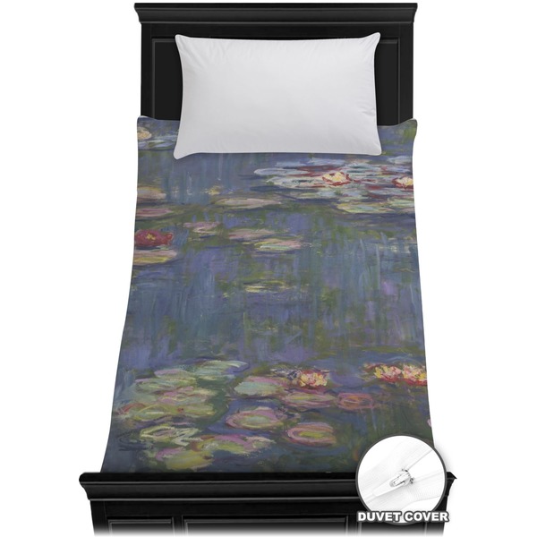 Custom Water Lilies by Claude Monet Duvet Cover - Twin