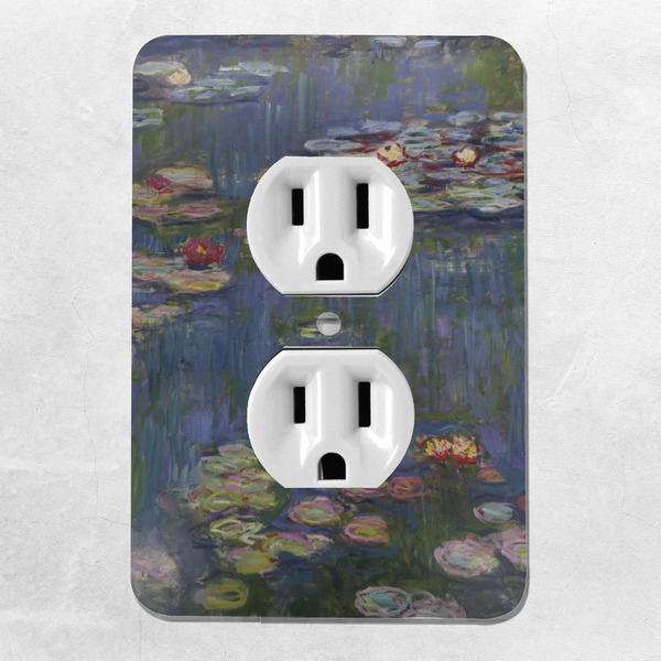 Water Lilies by Claude Monet Electric Outlet Plate - LIFESTYLE
