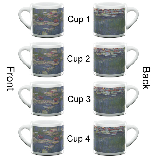 Water Lilies by Claude Monet Espresso Cup - 6oz (Double Shot Set of 4) APPROVAL