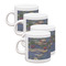 Water Lilies by Claude Monet Espresso Cup Group of Four Front