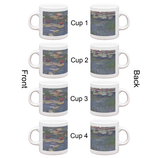 Water Lilies by Claude Monet Espresso Cup Set of 4 - Apvl