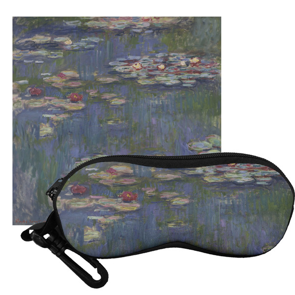 Custom Water Lilies by Claude Monet Eyeglass Case & Cloth