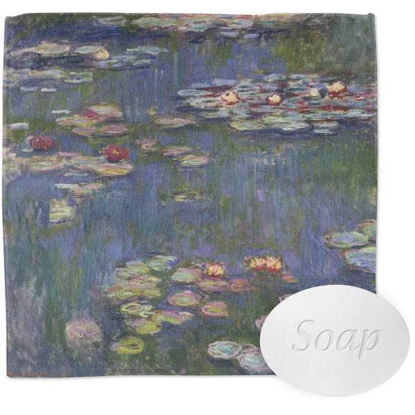Water Lilies by Claude Monet Wash Cloth with soap
