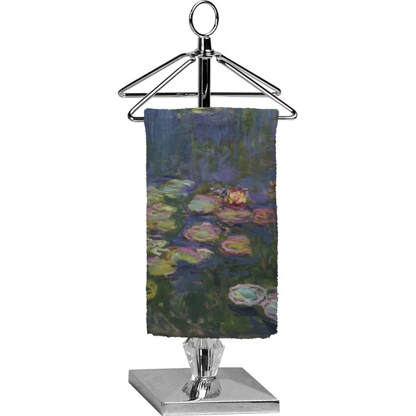 Custom Water Lilies by Claude Monet Finger Tip Towel - Full Print