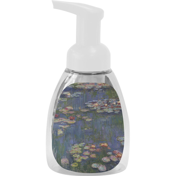 Custom Water Lilies by Claude Monet Foam Soap Bottle - White