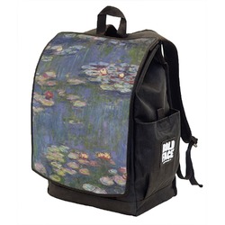 Water Lilies by Claude Monet Backpack w/ Front Flap 