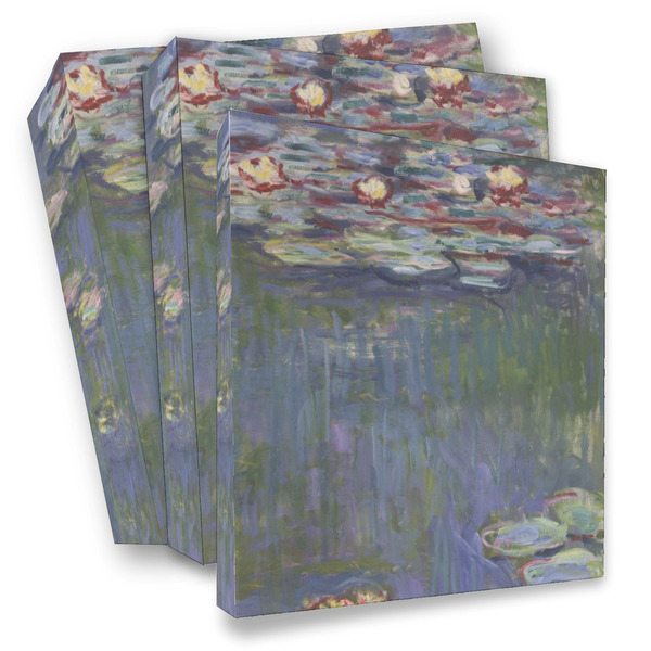 Custom Water Lilies by Claude Monet 3 Ring Binder - Full Wrap