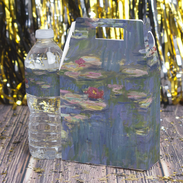 Water Lilies by Claude Monet Gable Favor Box - In Context