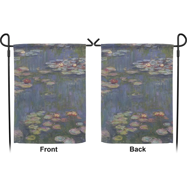 Water Lilies by Claude Monet Garden Flag - Double Sided Front and Back