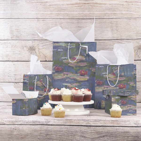 Water Lilies by Claude Monet Gift Bags - In Context