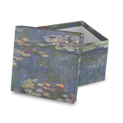Water Lilies by Claude Monet Gift Box with Lid - Canvas Wrapped