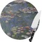 Water Lilies by Claude Monet Round Glass Cutting Board