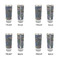 Water Lilies by Claude Monet Glass Shot Glass - 2 oz - Set of 4 - APPROVAL