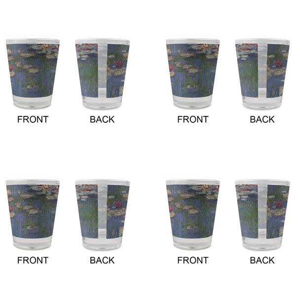 Water Lilies by Claude Monet Glass Shot Glass - Standard - Set of 4 - APPROVAL