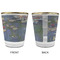 Water Lilies by Claude Monet Glass Shot Glass - with gold rim - APPROVAL