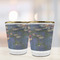 Water Lilies by Claude Monet Glass Shot Glass - with gold rim - LIFESTYLE
