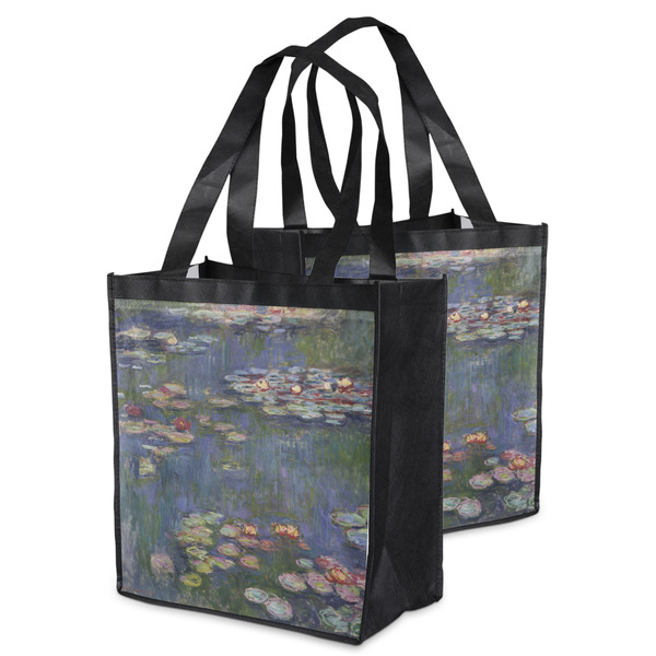 Water Lilies by Claude Monet Grocery Bag - MAIN