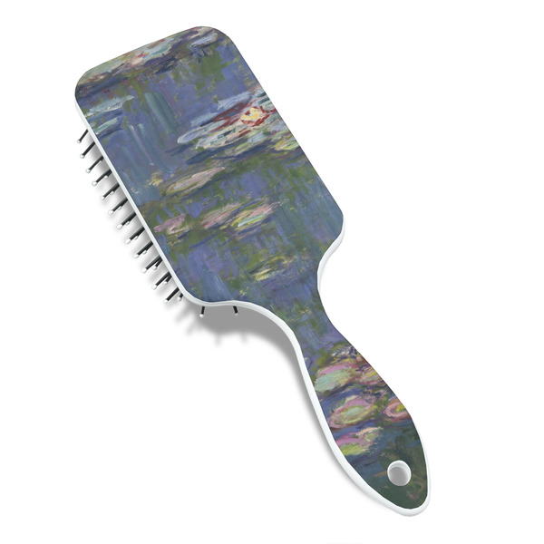 Water Lilies by Claude Monet Hair Brush - Angle View