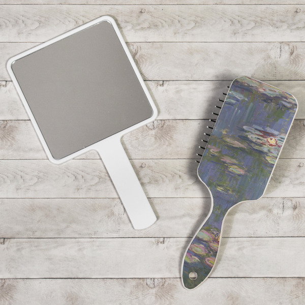 Water Lilies by Claude Monet Hair Brush - In Context