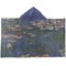 Water Lilies by Claude Monet Hooded towel
