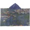 Water Lilies by Claude Monet Kids Hooded Towel