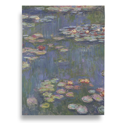 Water Lilies by Claude Monet Large Garden Flag - Single Sided