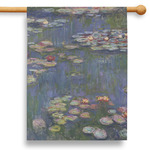 Water Lilies by Claude Monet 28" House Flag - Single Sided
