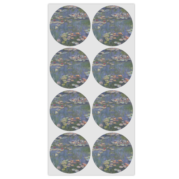 Water Lilies by Claude Monet Icing Circle - Medium - Set of 8