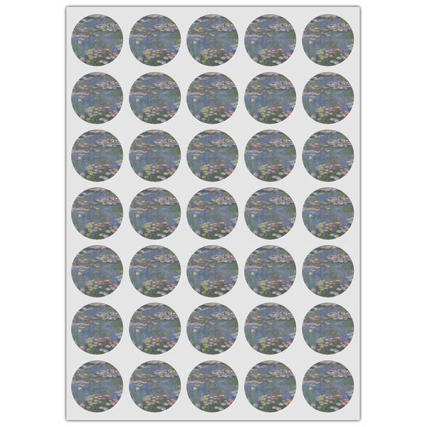 Water Lilies by Claude Monet Icing Circle - XSmall - Set of 35